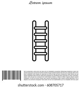 ladder line icon. vector illustration