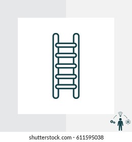 ladder line icon. vector illustration