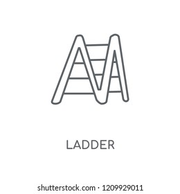 Ladder linear icon. Ladder concept stroke symbol design. Thin graphic elements vector illustration, outline pattern on a white background, eps 10.