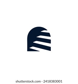 ladder logo design graphic template