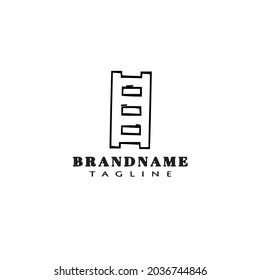 ladder logo icon design template modern vector illustration