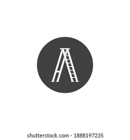 Ladder logo vector design,illustration template