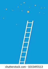 Ladder to the night sky to get the star.