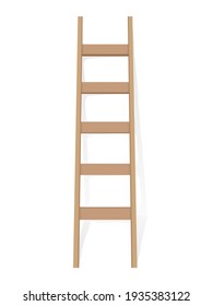 Ladder on a white background. Vector illustration.