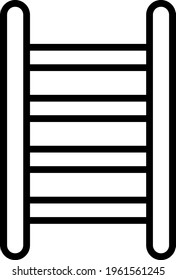 Ladder outline icon illustration for labour day and other content