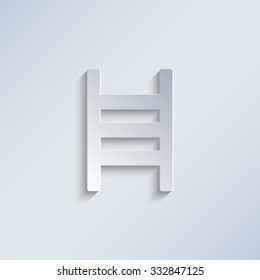 ladder - paper vector icon