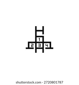 Ladder to pedestal logo idea.