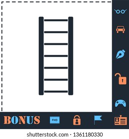 Ladder. Perfect icon with bonus simple icons