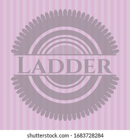 Das Logo auf Ladderrosa. Retro. Vektorillustration Illustration. Detaillierte Angaben.