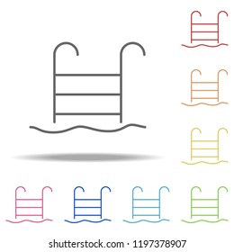 ladder for pool icon. Elements of Web in multi colored icons. Simple icon for websites, web design, mobile app, info graphics