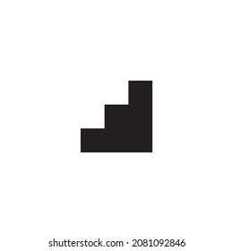 
vector de símbolo sencillo de escalera