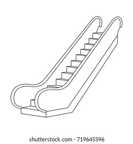 Ladder single icon in outline style.Ladder, vector symbol stock illustration web.