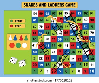 Ladder snakes game,Funny frame for children