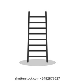 Ladder stair icon isolated vector illustration on white background.