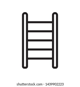 Ladder, stair icon in trendy flat style design. Vector graphic illustration. Suitable for website design, logo, app, and ui. EPS 10.