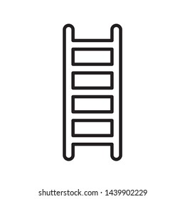 Ladder, stair icon in trendy flat style design. Vector graphic illustration. Suitable for website design, logo, app, and ui. EPS 10.