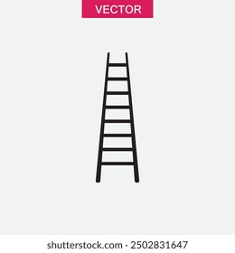 Ladder, stair icon, Vector graphic simple flat linear illustration for web and app on white background..eps