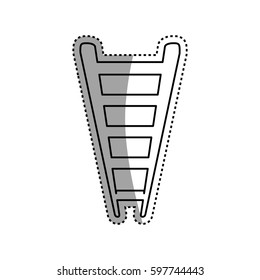 Ladder or staircase symbol icon vector illustration graphic design