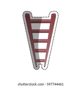 Ladder or staircase symbol icon vector illustration graphic design