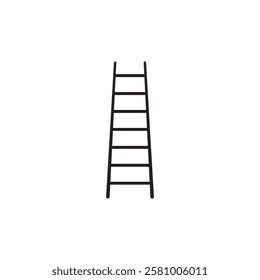 Ladder, Stairs icon. Vector flat black simple illustration for web and app..eps