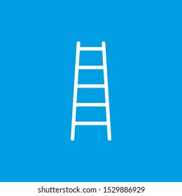 Ladder, Stairs icon. Vector illustration, flat design.
