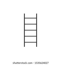 Ladder, Stairs icon. Vector illustration, flat design.