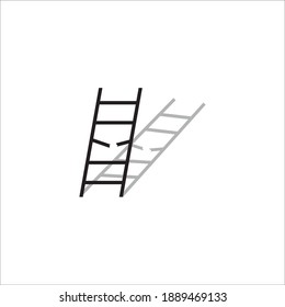 Diseño de la ilustración del icono de la plantilla de logotipo de escaleras y escaleras 