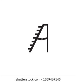 Ladder and Stairs Logo Template vector icon illustration design 