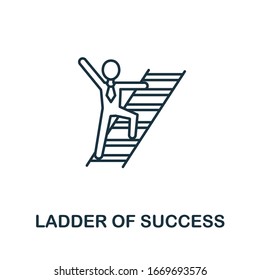 Ladder Of Success icon from headhunting collection. Simple line Ladder Of Success icon for templates, web design and infographics