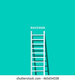 Ladder to success, vector illustration