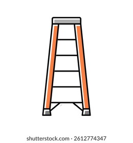 ladder tool repair color icon vector. ladder tool repair sign. isolated symbol illustration