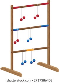 ladder toss Garden games vector.