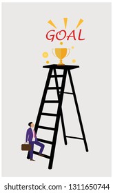 Ladder With Trophy 