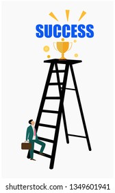 Ladder With Trophy 