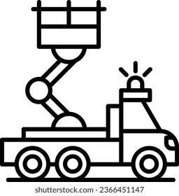 Ladder Truck Pixel Perfect Detail Icon