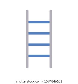 ladder vector color line icon 