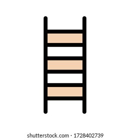 icono de color plano vectorial de escalera 