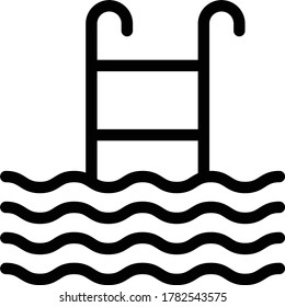 ladder vector flat color icon 