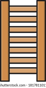 ladder vector flat color icon 