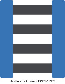 icono de color de glifo vectorial de escalera