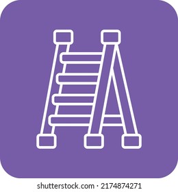 Ladder vector icon. Can be used for printing, mobile and web applications.