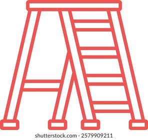 Ladder vector icon. Can be used for printing, mobile and web applications.