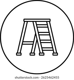 Icono de Vector de escalera. Se puede utilizar para aplicaciones de impresión, móviles y de Web.