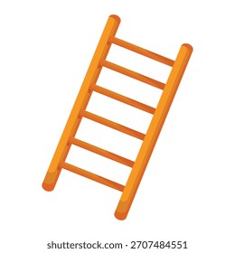 Ladder vector icon, ladder clip art, flat design illustration, isolated on white background