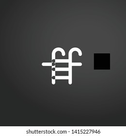 Ladder vector icon. Ladder concept stroke symbol design. Thin graphic elements vector illustration, outline pattern for your web site design, logo, UI. EPS 10.