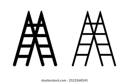 Conjunto de diseño de icono de Vector de escalera. Icono de escalera
