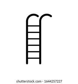 Ladder vector icon flat illustration 