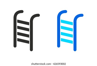 Ladder    vector icon. Illustration isolated for graphic and web design.