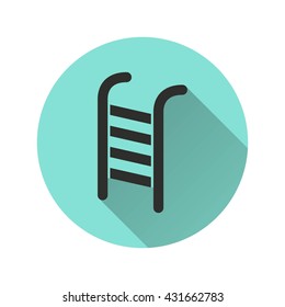 Ladder vector icon. Illustration isolated for graphic and web design.