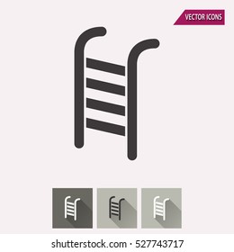 Ladder vector icon. Illustration isolated for graphic and web design.